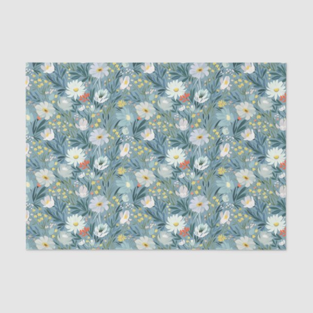 Summer Wildflower Meadow Design Tissue Paper (Front)