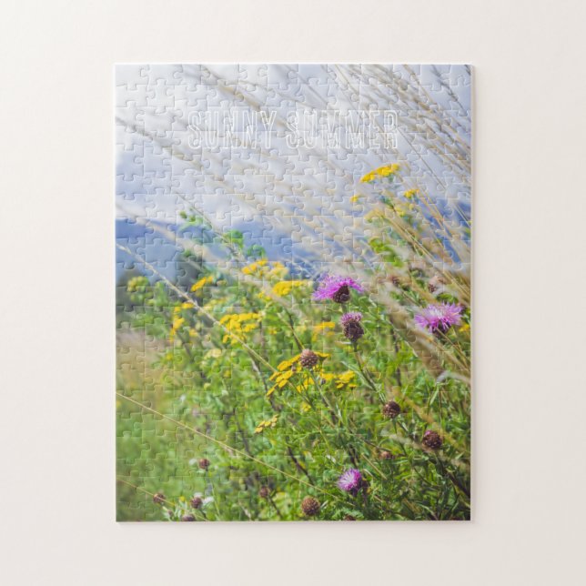 Summer Wildflower Meadow Jigsaw Puzzle (Vertical)