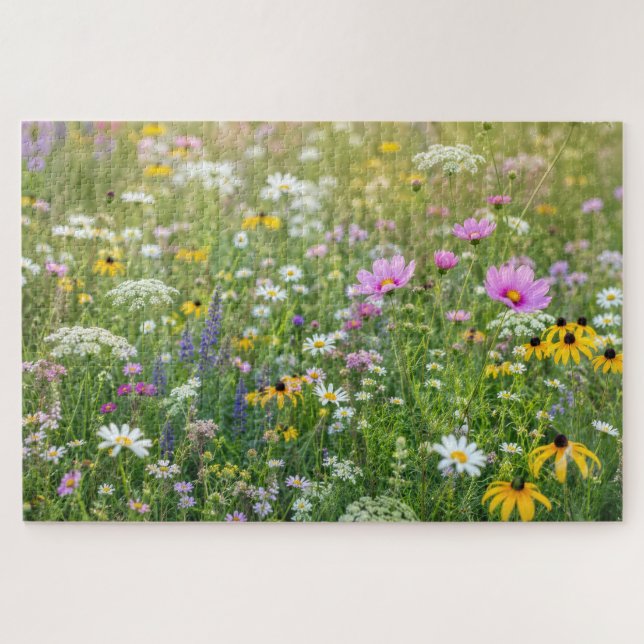 Summer Wildflower Meadow Jigsaw Puzzle (Horizontal)