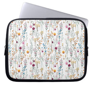 Summer Wildflower Pattern Laptop Sleeve