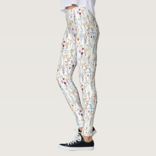 Summer Wildflower Pattern Leggings