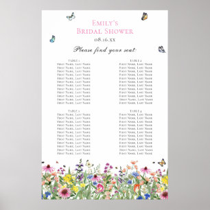 Summer Wildflower Seating Chart