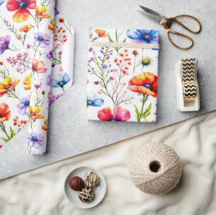 Summer Wildflower  Wrapping Paper