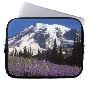 summer wildflowers at the base of Mount Rainier, 2 Laptop Sleeve