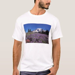 summer wildflowers at the base of Mount Rainier, T-Shirt