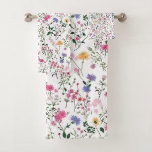Summer Wildflowers Bath Towel Set