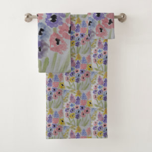 Summer Wildflowers Bath Towel Set