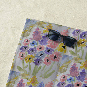 Summer Wildflowers  Beach Towel