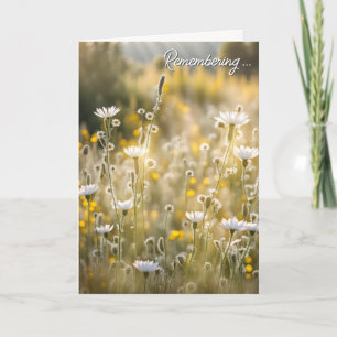 Summer Wildflowers for Sympathy Card