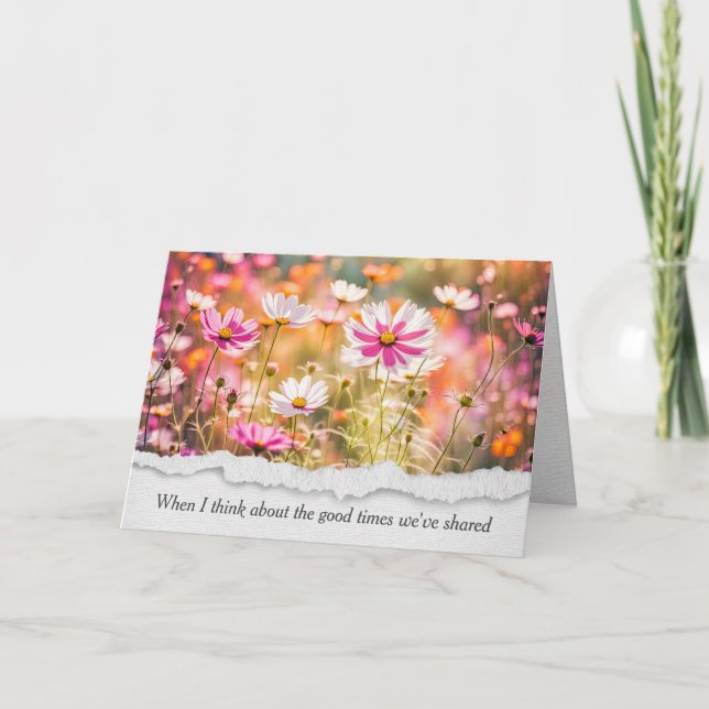 Summer Wildflowers Friendship Card (Front)