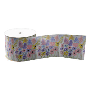 Summer Wildflowers Grosgrain Ribbon