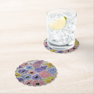 Summer Wildflowers  Paper Coaster