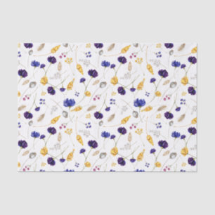 Summer Wildflowers Pattern  Tissue Paper