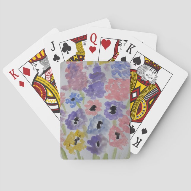 Summer Wildflowers  Playing Cards (Back)