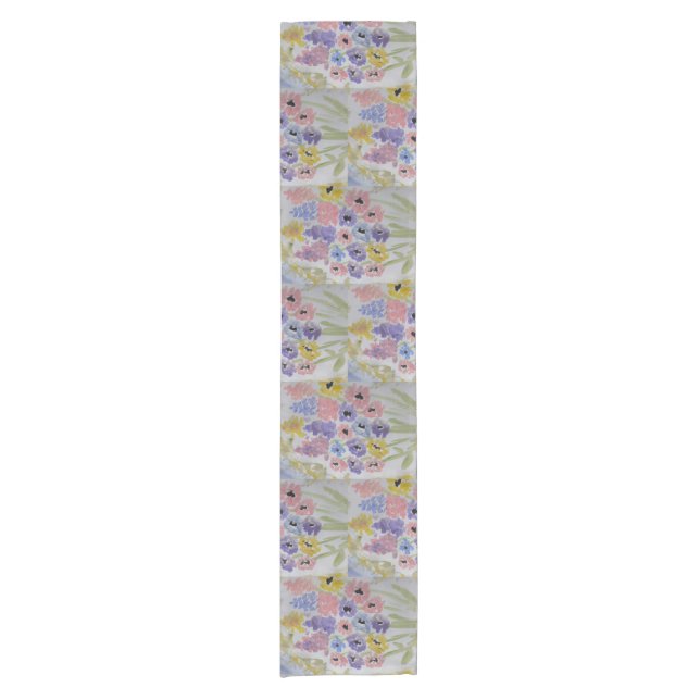 Summer Wildflowers Short Table Runner (Front)