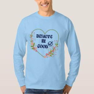 Summer Winter Unisex Floral Heart Quote B I G T-Shirt