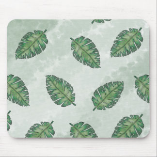 Summer With Green Leaf Mouse Pad
