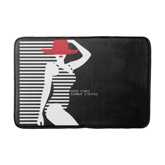 Summer Woman bath mats (Front)
