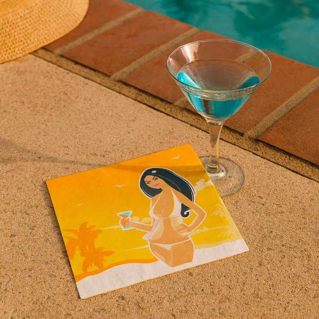 Summer Woman Paper Napkins (Creator Uploaded)