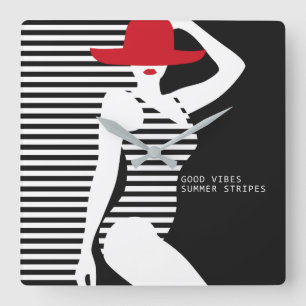 Summer Woman wall clock