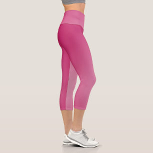 Summer Women's Cute Elegant Pink Capri Leggings