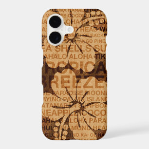 Summer Words Hawaiian Hibiscus Faux Wood