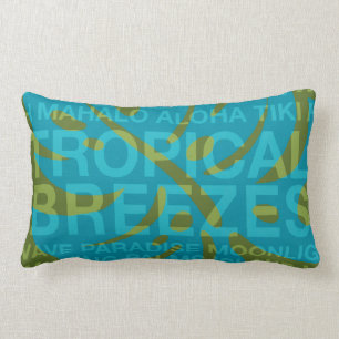 Summer Words Tropical and Monstera Leaf Pillows