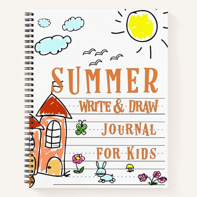 Summer Write & Draw Journal for Kids (Front)