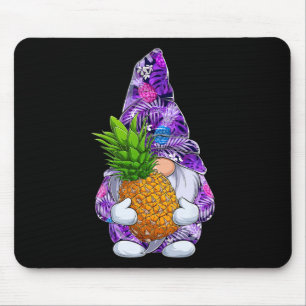 Summer Xmas Hawaiian Pineapple Gnome Christmas In Mouse Pad