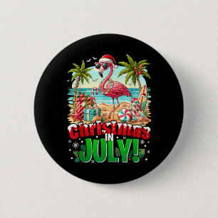 Summer Xmas Hawaiian Trocal Beach Flamingo Women 6 Cm Round Badge