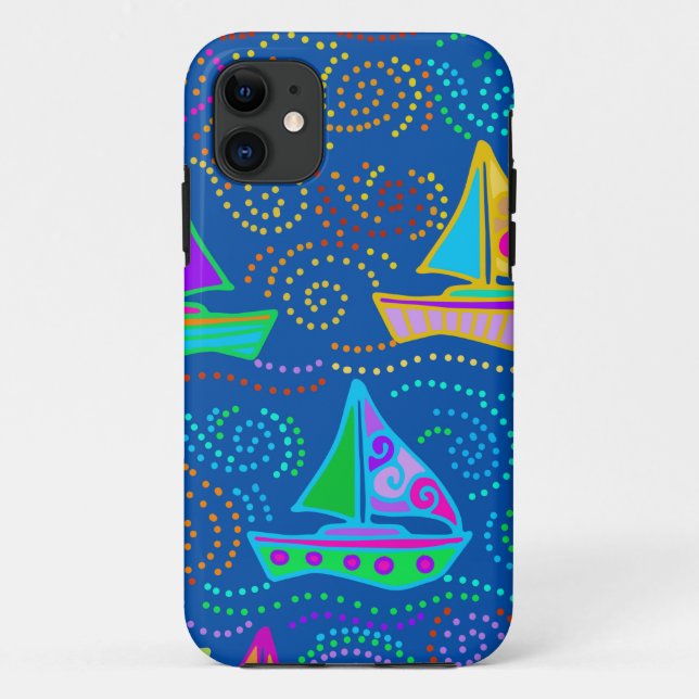 Summer Yachting Case-Mate iPhone Case (Back)
