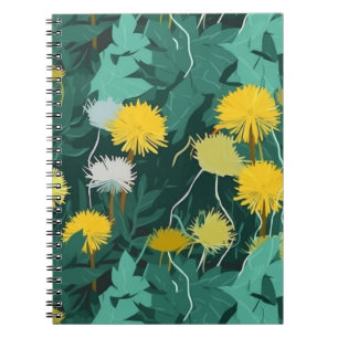 Summer Yellow Dandelions Notebook