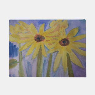 Summer Yellow Sunflowers Door Mat