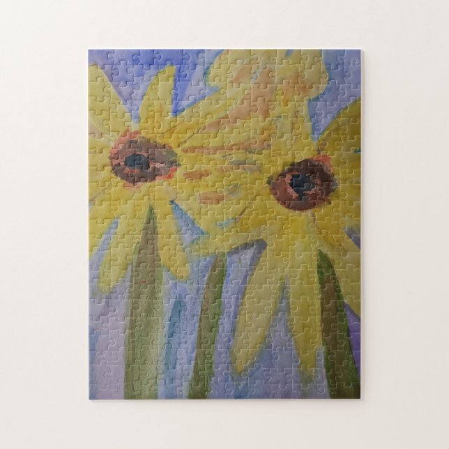 Summer Yellow Sunflowers Jigsaw Puzzle (Vertical)