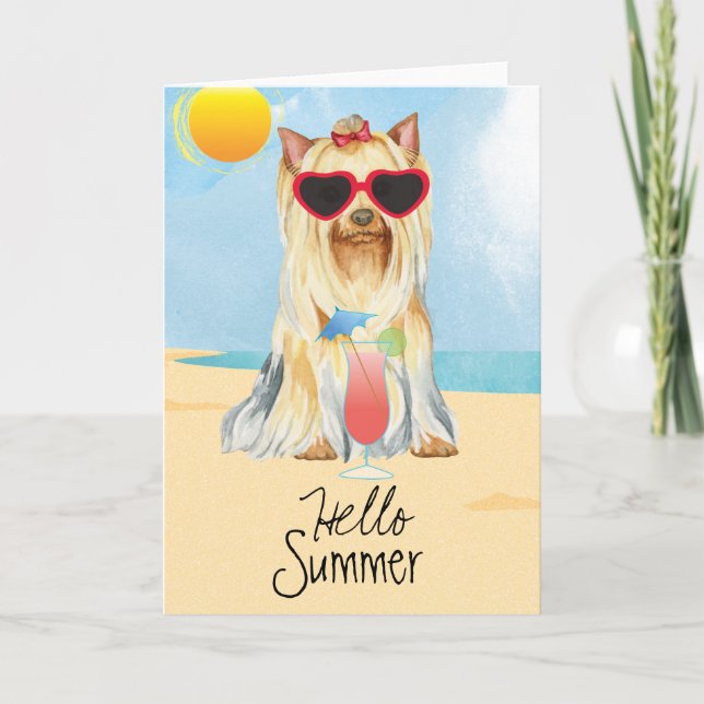 Summer Yorkie Card (Front)