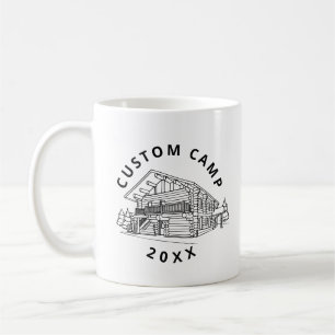 Summer youth camp large cabin/lodge custom design coffee mug