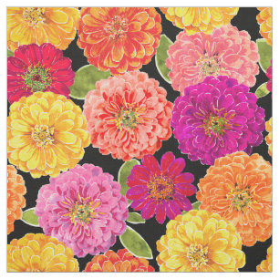 Summer Zinnias Fabric