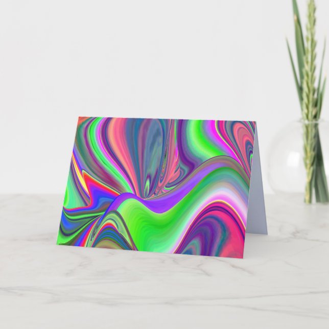Summerfeeling , Abstract 3D Rainbowart Announcement (Front)