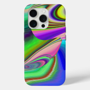 Summerfeeling , Abstract 3D Rainbowart iPhone 15 Pro Case