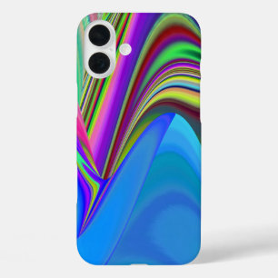 Summerfeeling , Abstract 3D Rainbowart iPhone 16 Plus Case