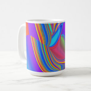 Summerfeeling , Abstract 3D Rainbowart Coffee Mug
