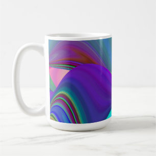 Summerfeeling , Abstract 3D Rainbowart Coffee Mug