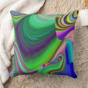 Summerfeeling , Abstract 3D Rainbowart Cushion