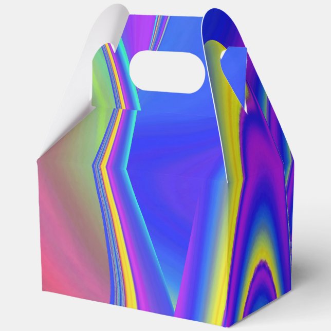 Summerfeeling , Abstract 3D Rainbowart Favour Box (Front)