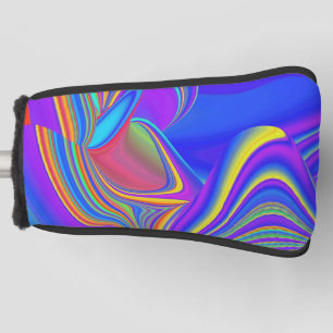Summerfeeling , Abstract 3D Rainbowart Golf Head Cover