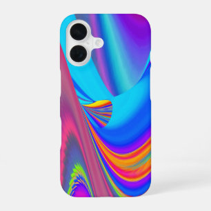 Summerfeeling , Abstract 3D Rainbowart iPhone 16 Case