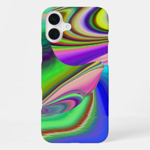 Summerfeeling , Abstract 3D Rainbowart iPhone 16 Plus Case