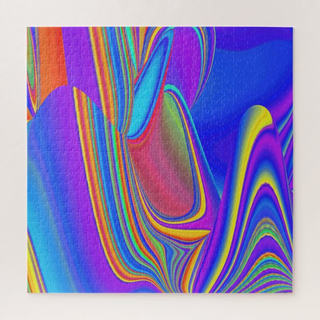 Summerfeeling , Abstract 3D Rainbowart Jigsaw Puzzle (Vertical)