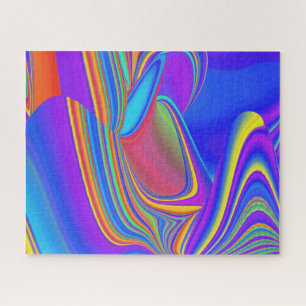 Summerfeeling , Abstract 3D Rainbowart Jigsaw Puzzle