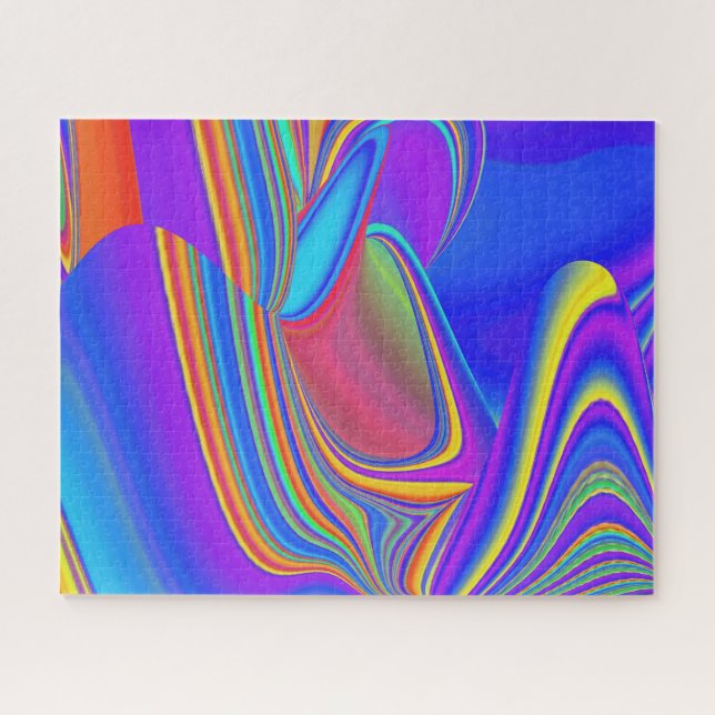 Summerfeeling , Abstract 3D Rainbowart Jigsaw Puzzle (Horizontal)